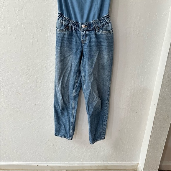 H&M Mama Over the Belly Mom Loose Ankle Jeans High Rib XS - Picture 5 of 6